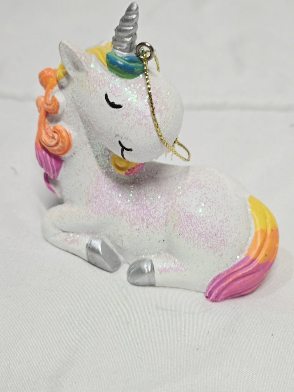 Unicorn Ornament Cute Holiday Christmas Decor Rainbow Christmas